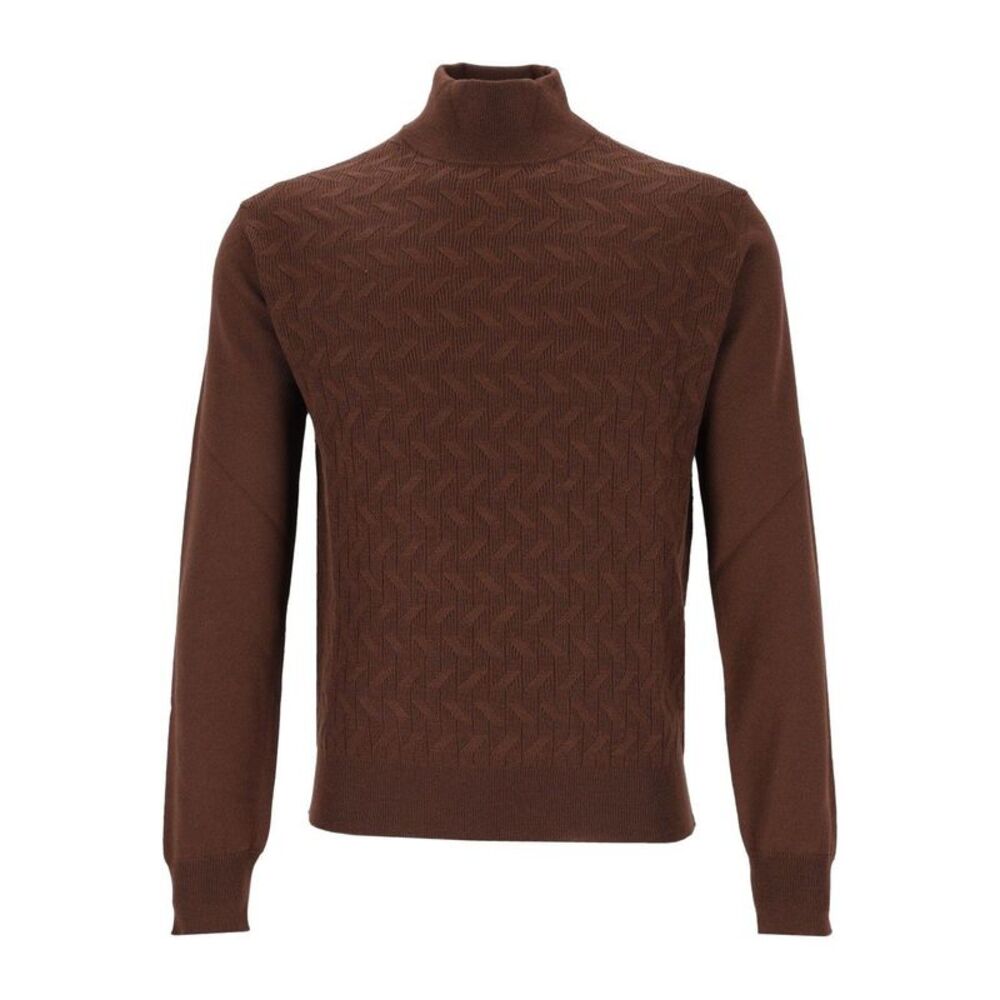 Corneliani Men Turtleneck With Inlays